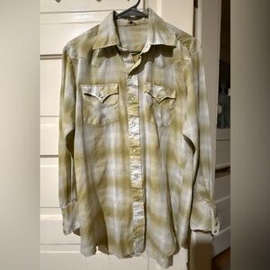 Vintage 1950s, 1960s western dress shirt